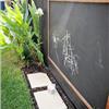 Outdoor chalk board