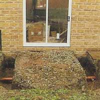 Trench for Conservatory Footings