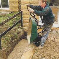 Concrete is Poured into the Trench